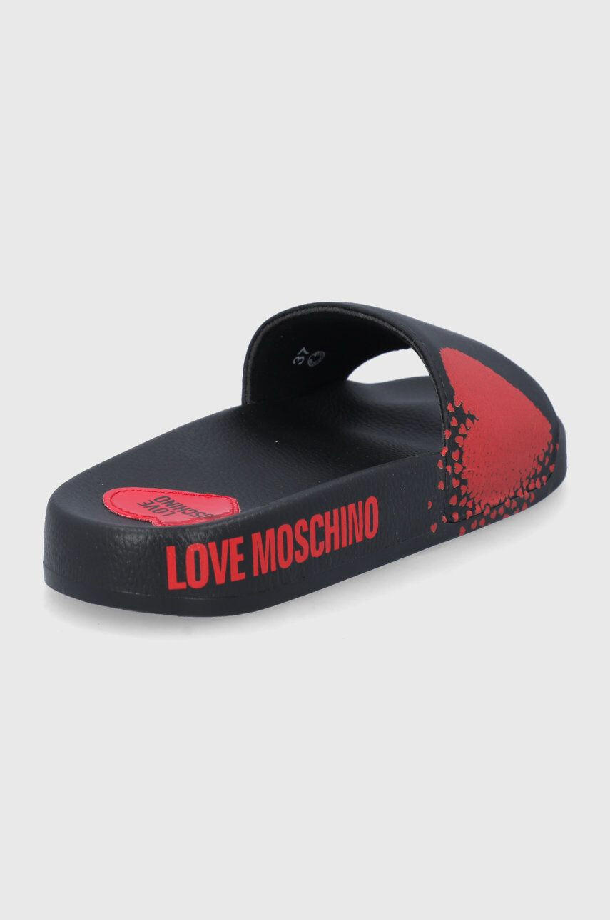 Love Moschino Чехли дамски в черно - Pepit.bg