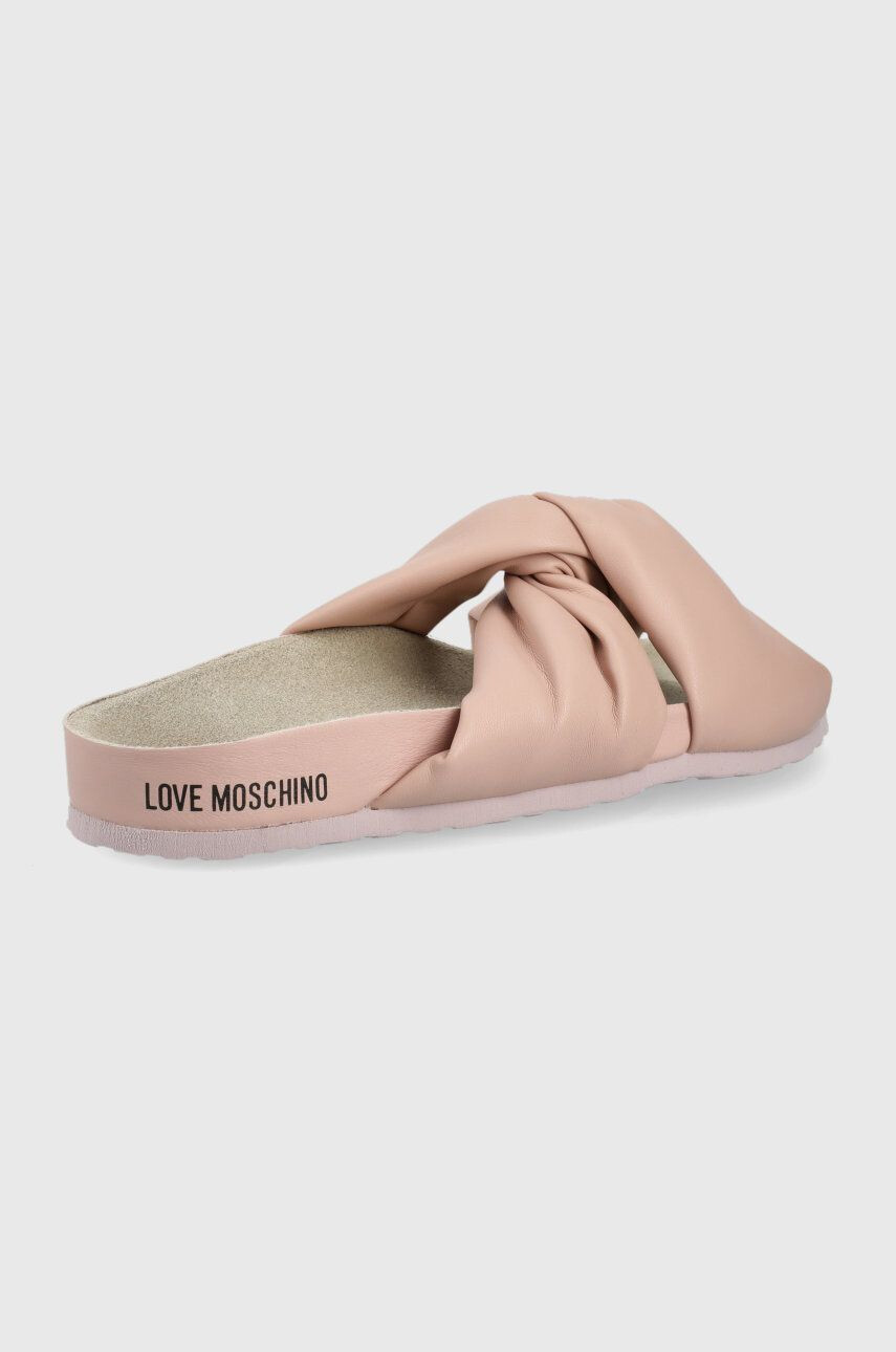 Love Moschino Чехли дамско в розово - Pepit.bg