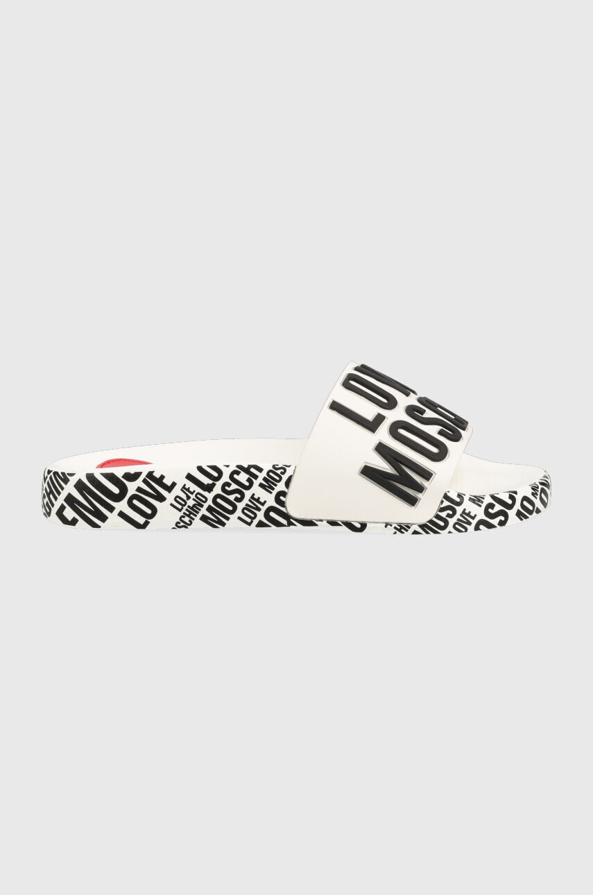 Love Moschino Чехли в бяло JA28112G0GI17100 - Pepit.bg