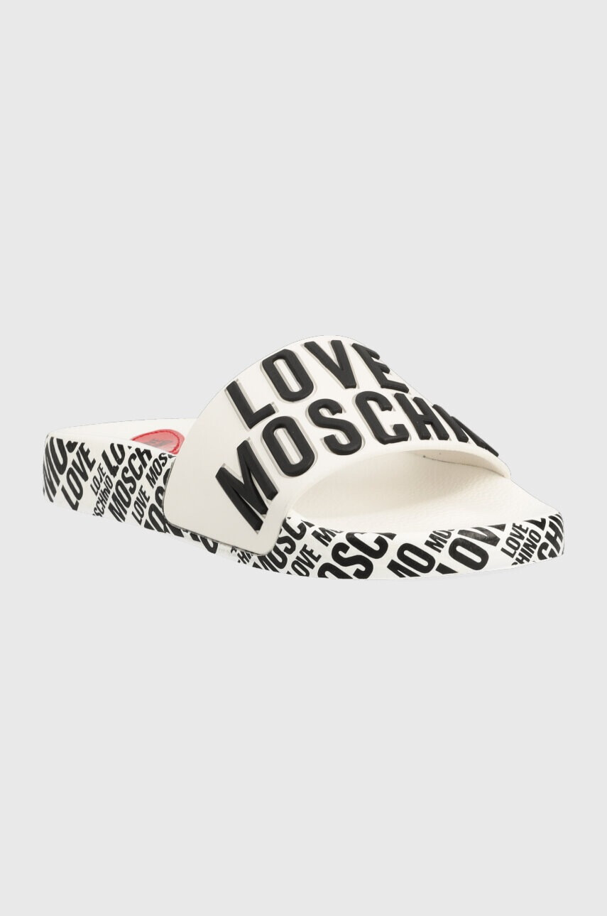 Love Moschino Чехли в бяло JA28112G0GI17100 - Pepit.bg