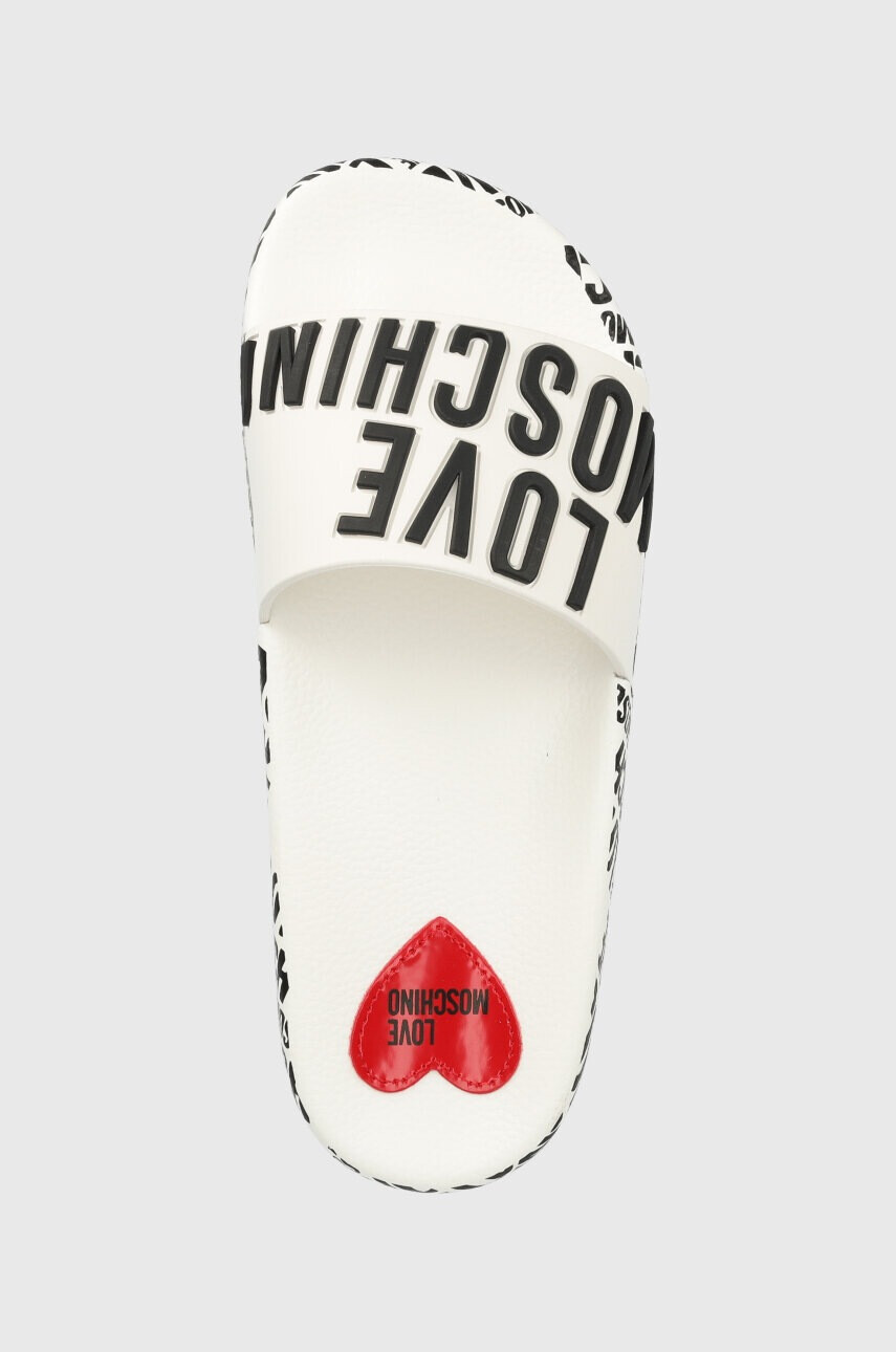 Love Moschino Чехли в бяло JA28112G0GI17100 - Pepit.bg