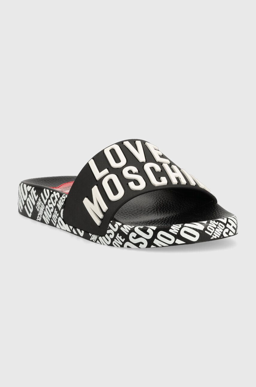 Love Moschino Чехли в черно JA28112G0GI17000 - Pepit.bg