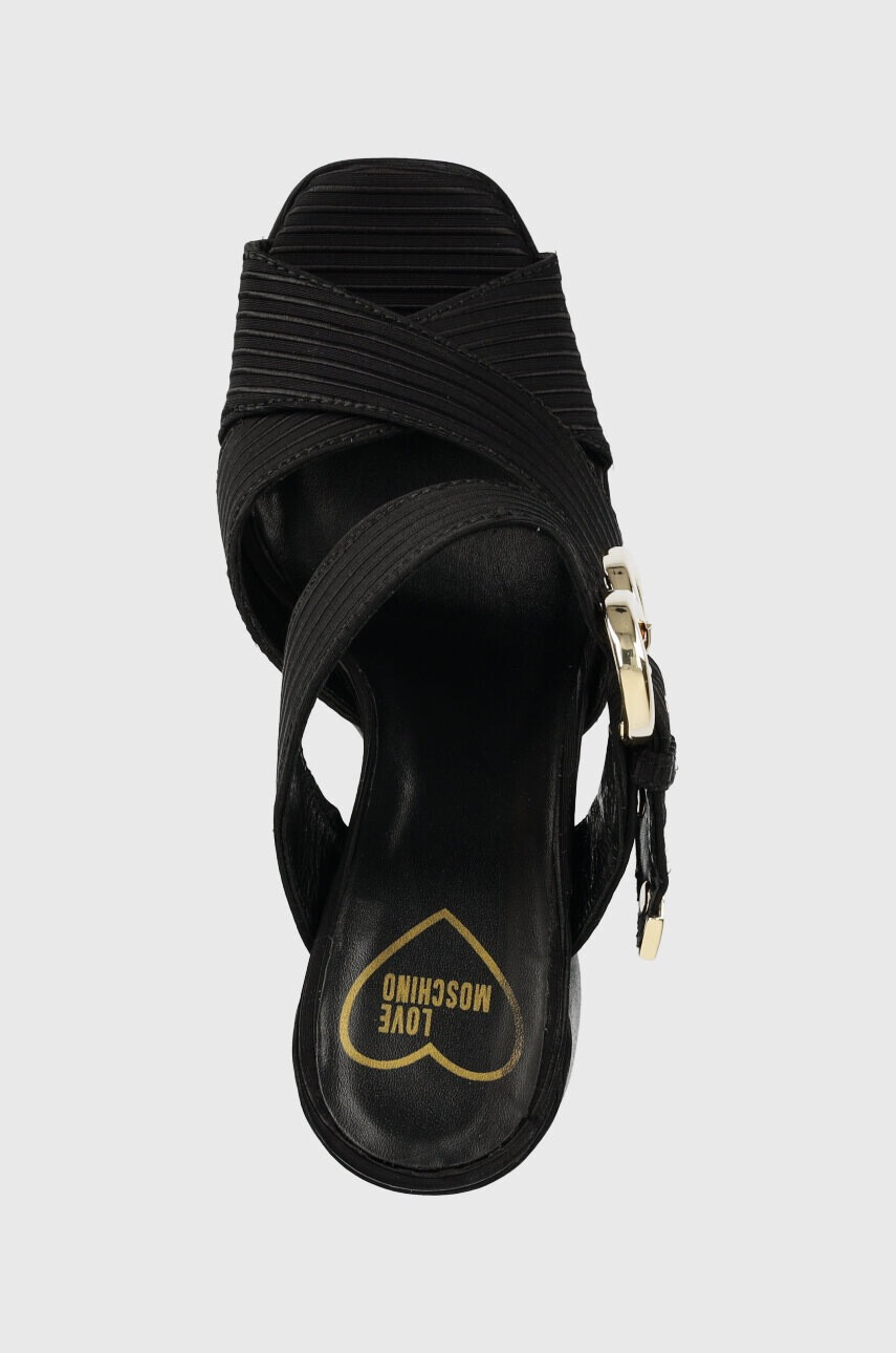 Love Moschino Чехли Sabotd Quadra 120 в черно JA2809CG1G - Pepit.bg