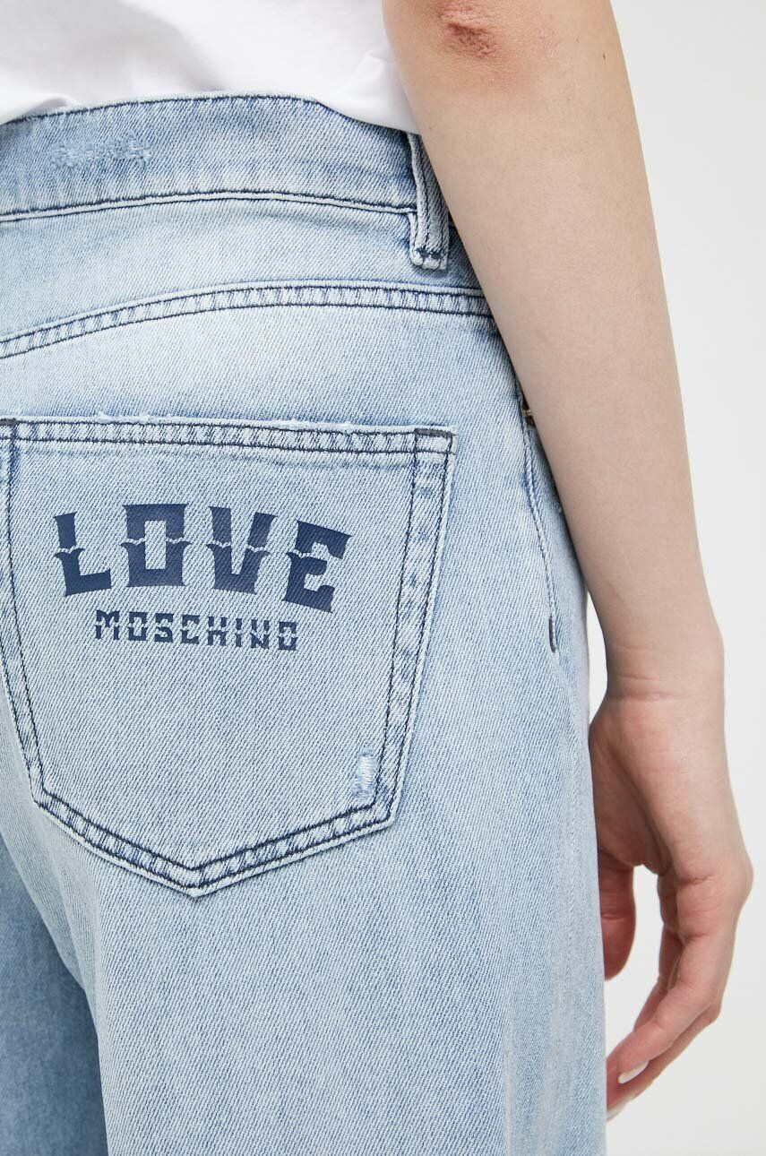 Love Moschino Дънки в с висока талия - Pepit.bg