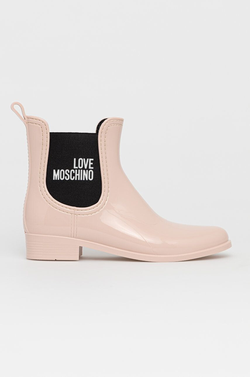 Love Moschino Гумени ботуши дамски в черно - Pepit.bg