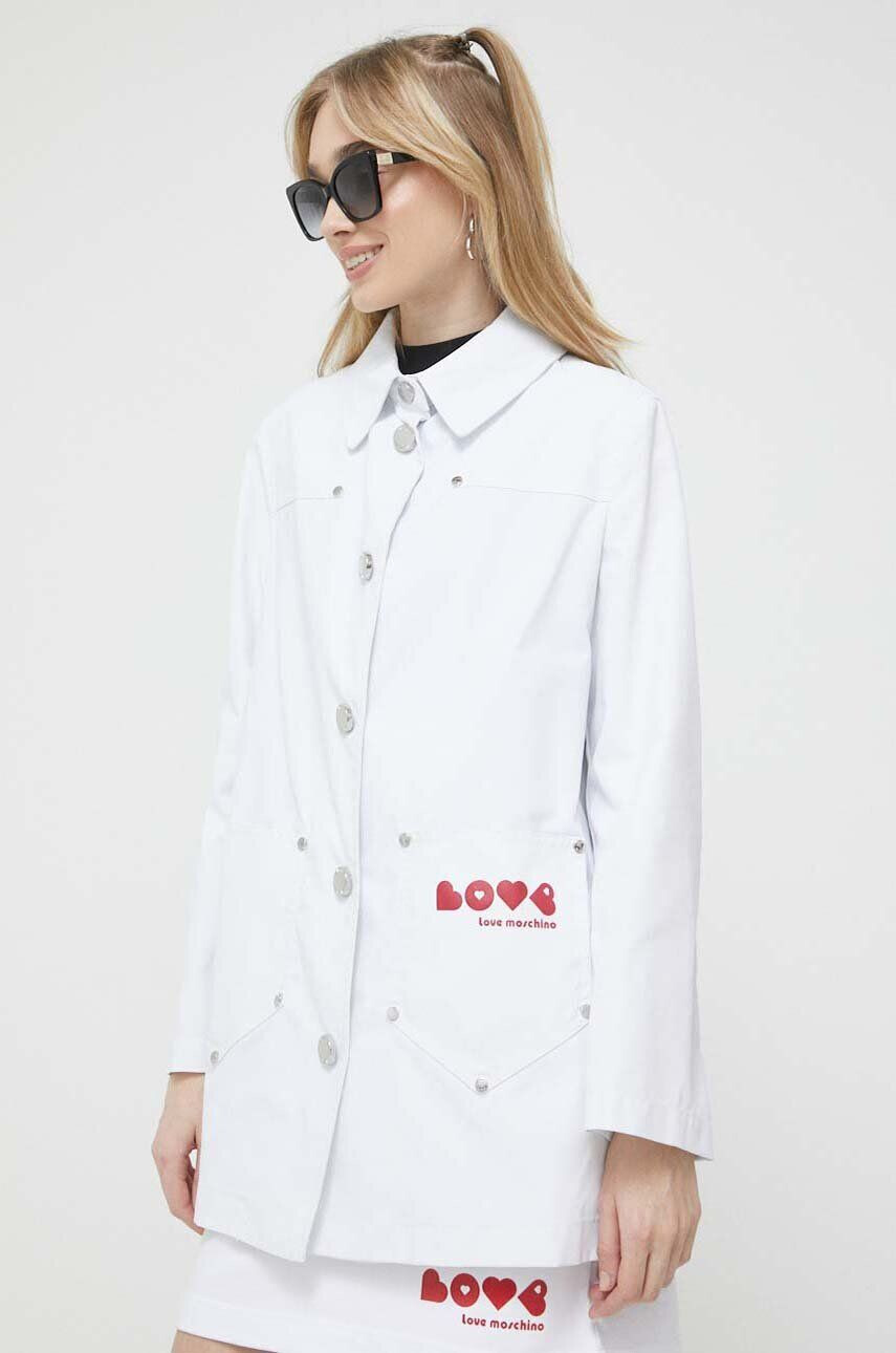 Love Moschino Яке в бяло с преходна изолация - Pepit.bg