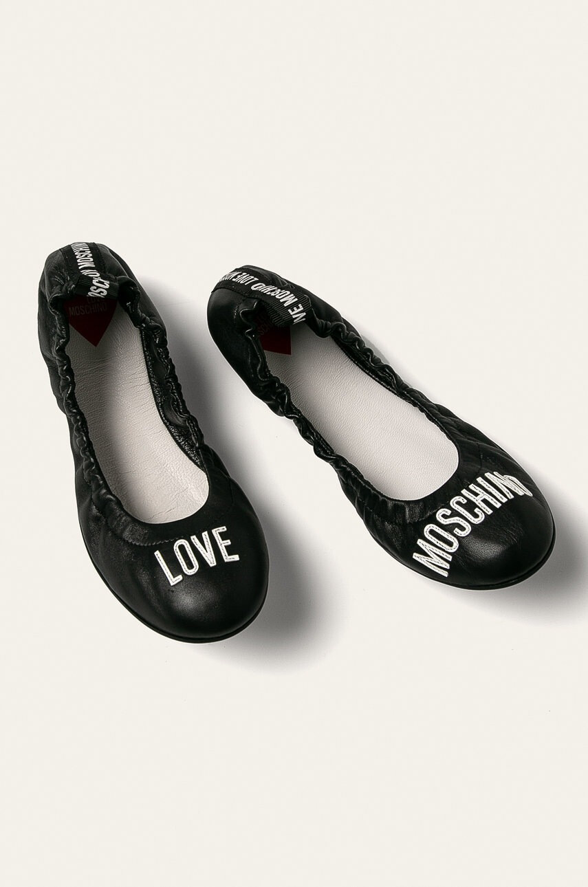 Love Moschino Кожени балеринки - Pepit.bg