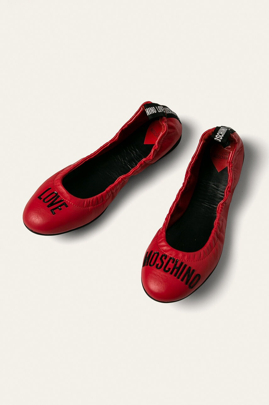Love Moschino Кожени балеринки - Pepit.bg
