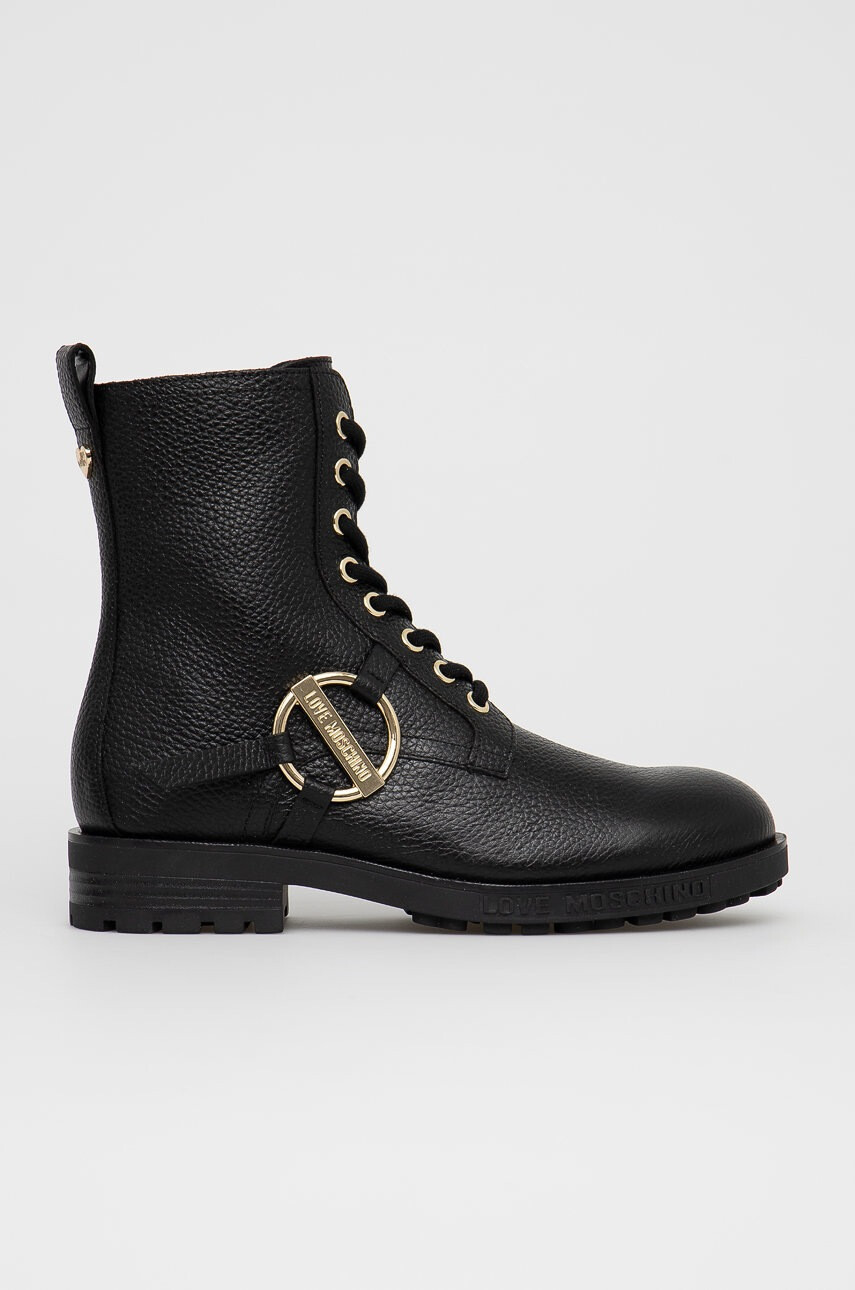 Love Moschino Кожени боти - Pepit.bg