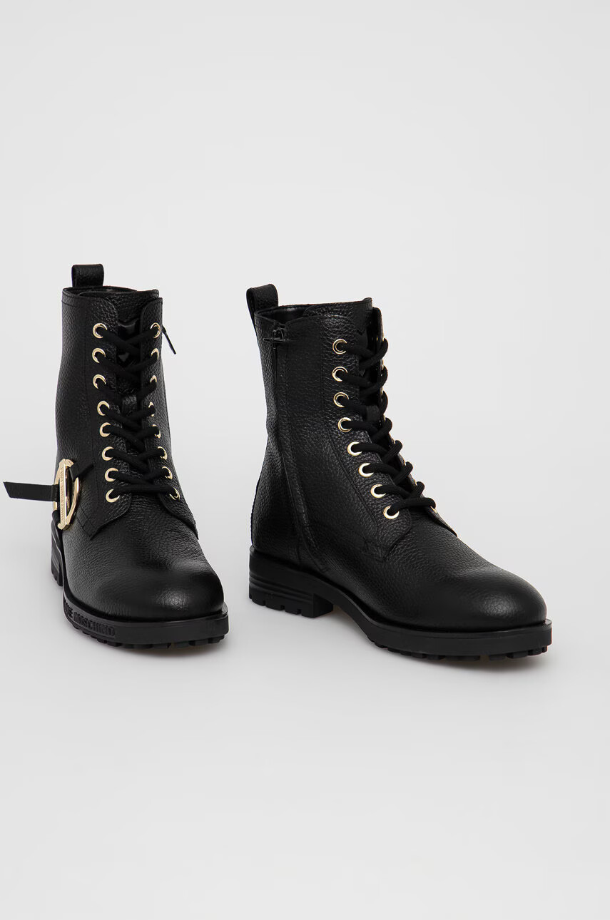Love Moschino Кожени боти - Pepit.bg