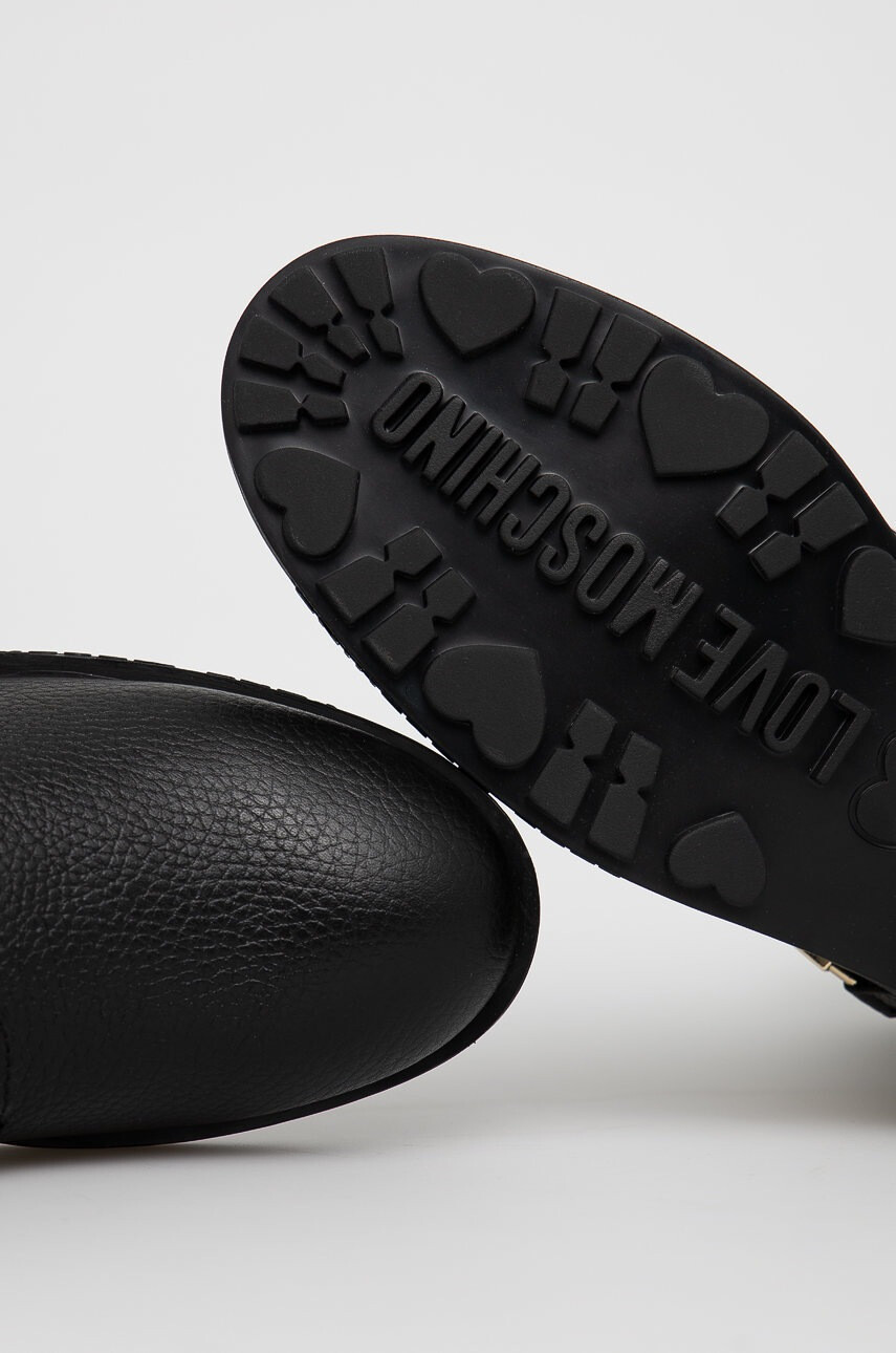 Love Moschino Кожени боти - Pepit.bg