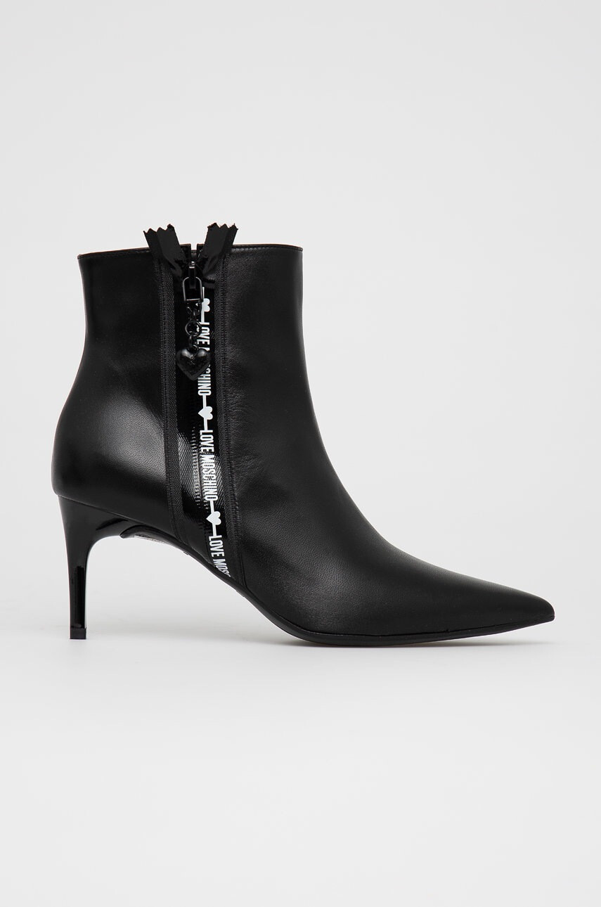 Love Moschino Кожени боти - Pepit.bg