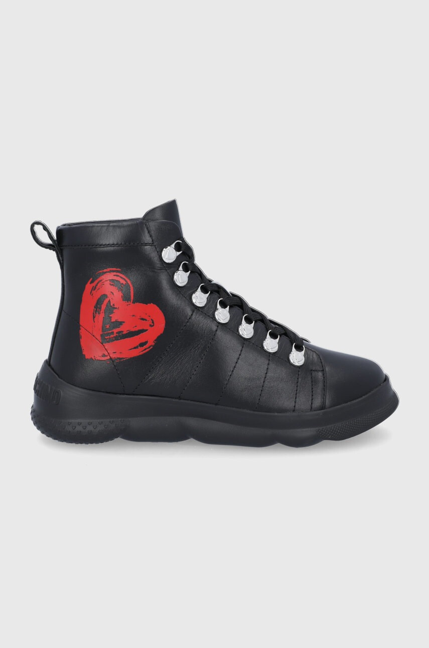 Love Moschino Кожени боти - Pepit.bg