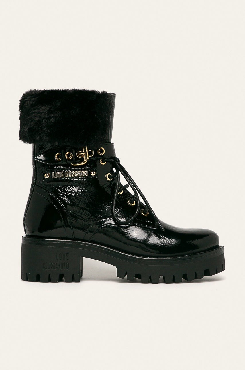 Love Moschino Кожени боти - Pepit.bg