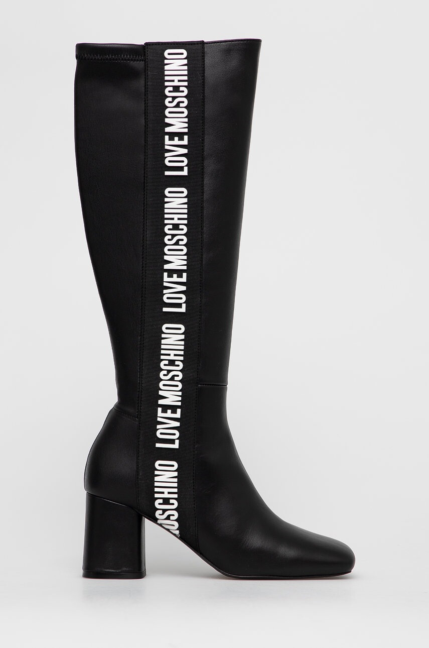 Love Moschino Кожени ботуши - Pepit.bg