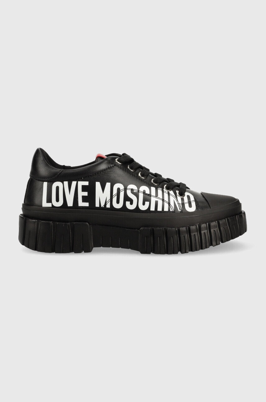 Love Moschino Кожени кецове - Pepit.bg