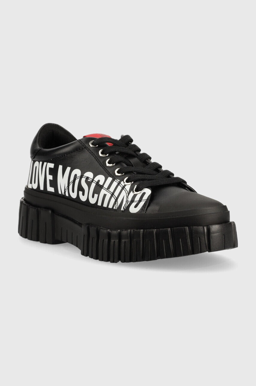 Love Moschino Кожени кецове - Pepit.bg