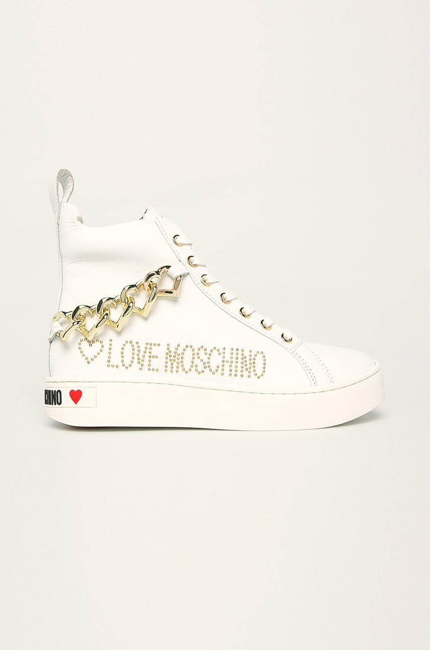 Love Moschino Кожени маратонки - Pepit.bg