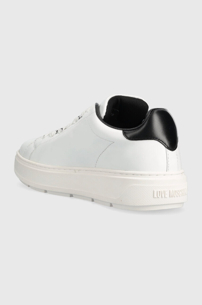 Love Moschino Кожени маратонки Sneakerd Bold 40 в бяло JA15374G1G - Pepit.bg