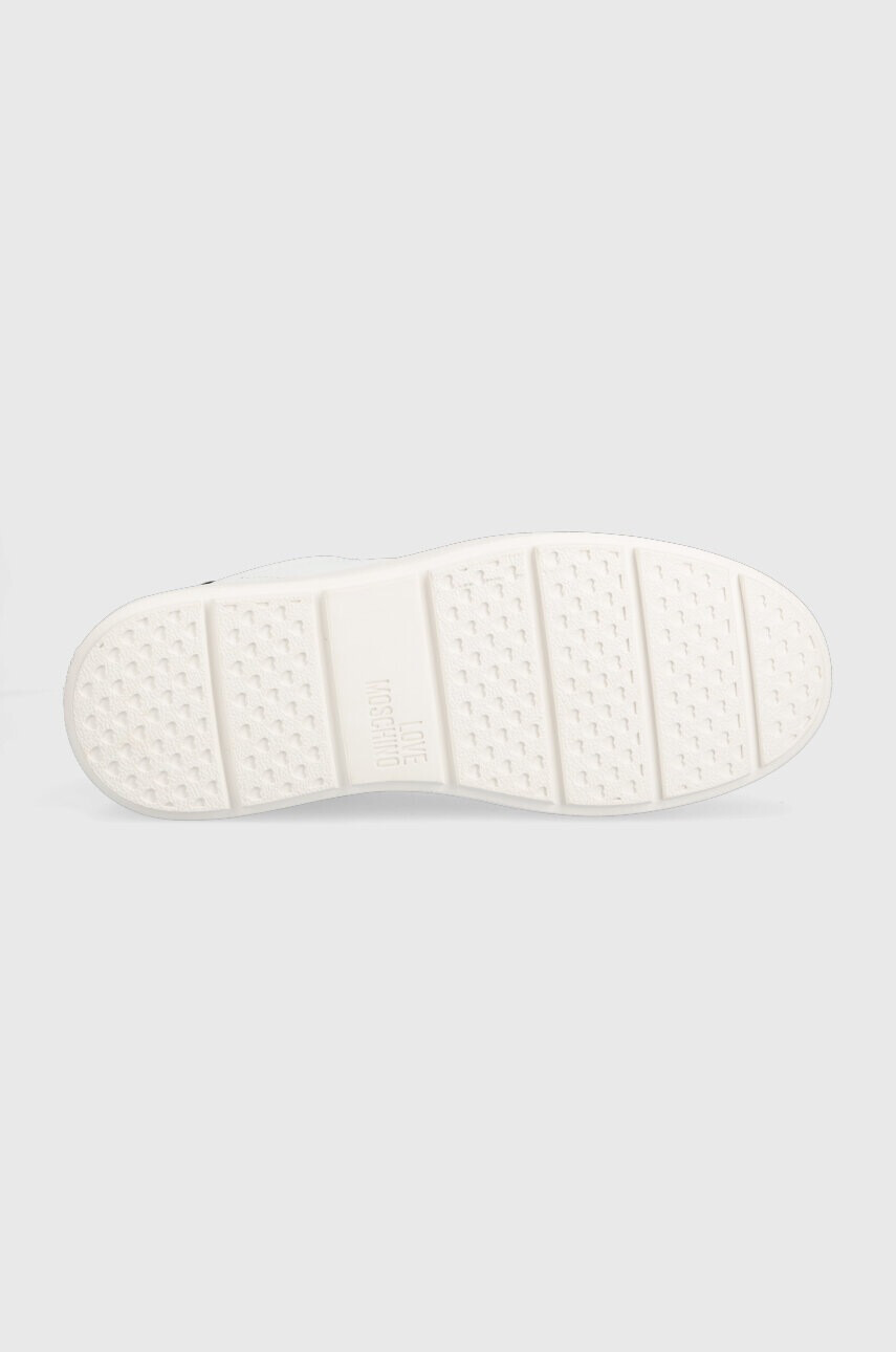 Love Moschino Кожени маратонки Sneakerd Bold 40 в бяло JA15374G1G - Pepit.bg