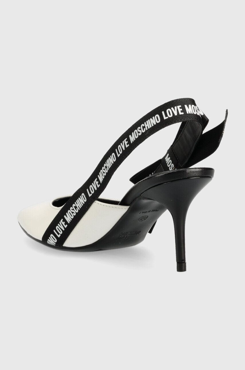 Love Moschino Кожени обувки с висок ток Scarpad Spillo 70 - Pepit.bg