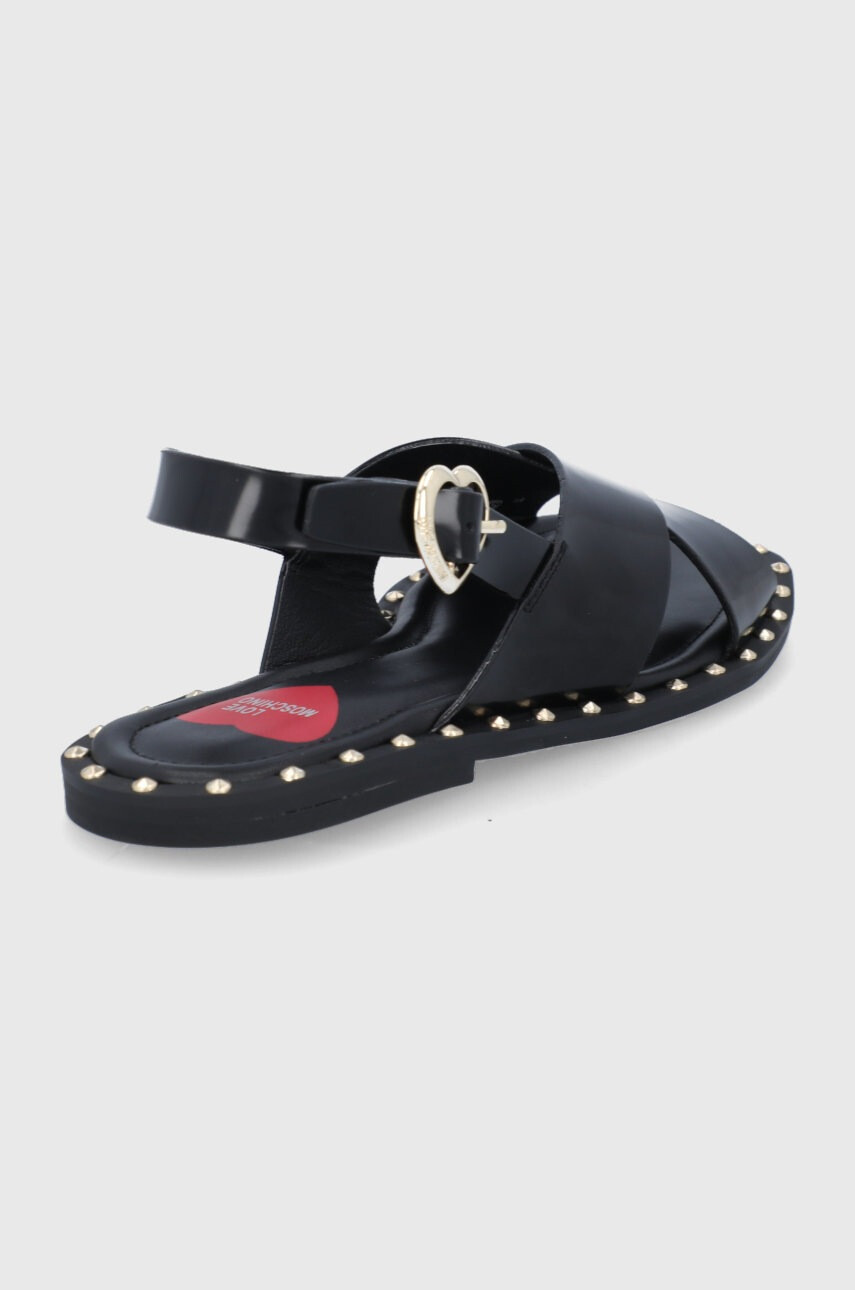 Love Moschino Кожени сандали - Pepit.bg