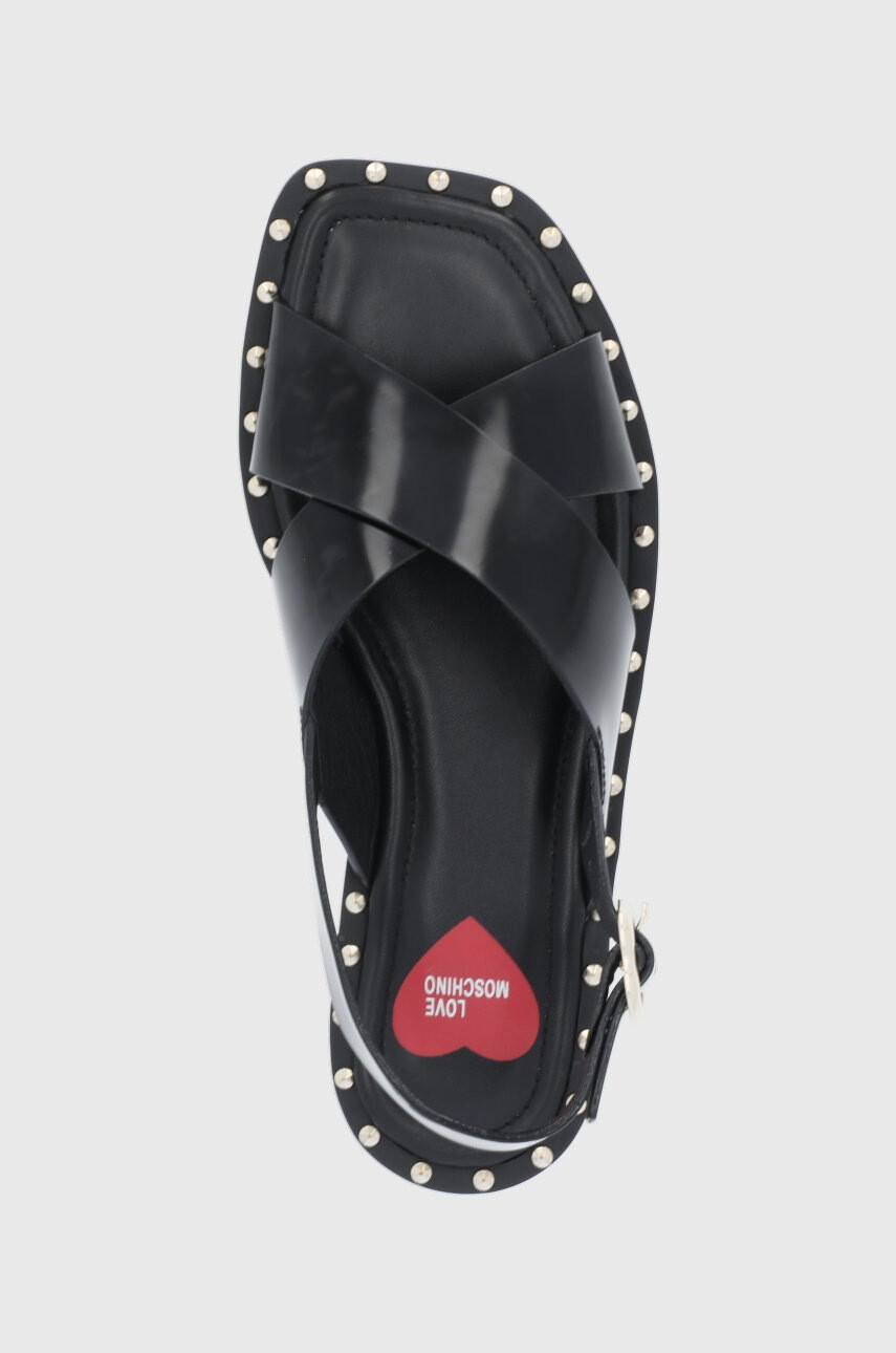 Love Moschino Кожени сандали - Pepit.bg