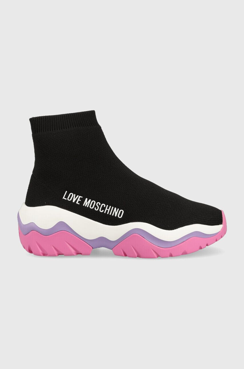 Love Moschino Маратонки Sneakerd Roller 45 в черно JA15574G1G - Pepit.bg