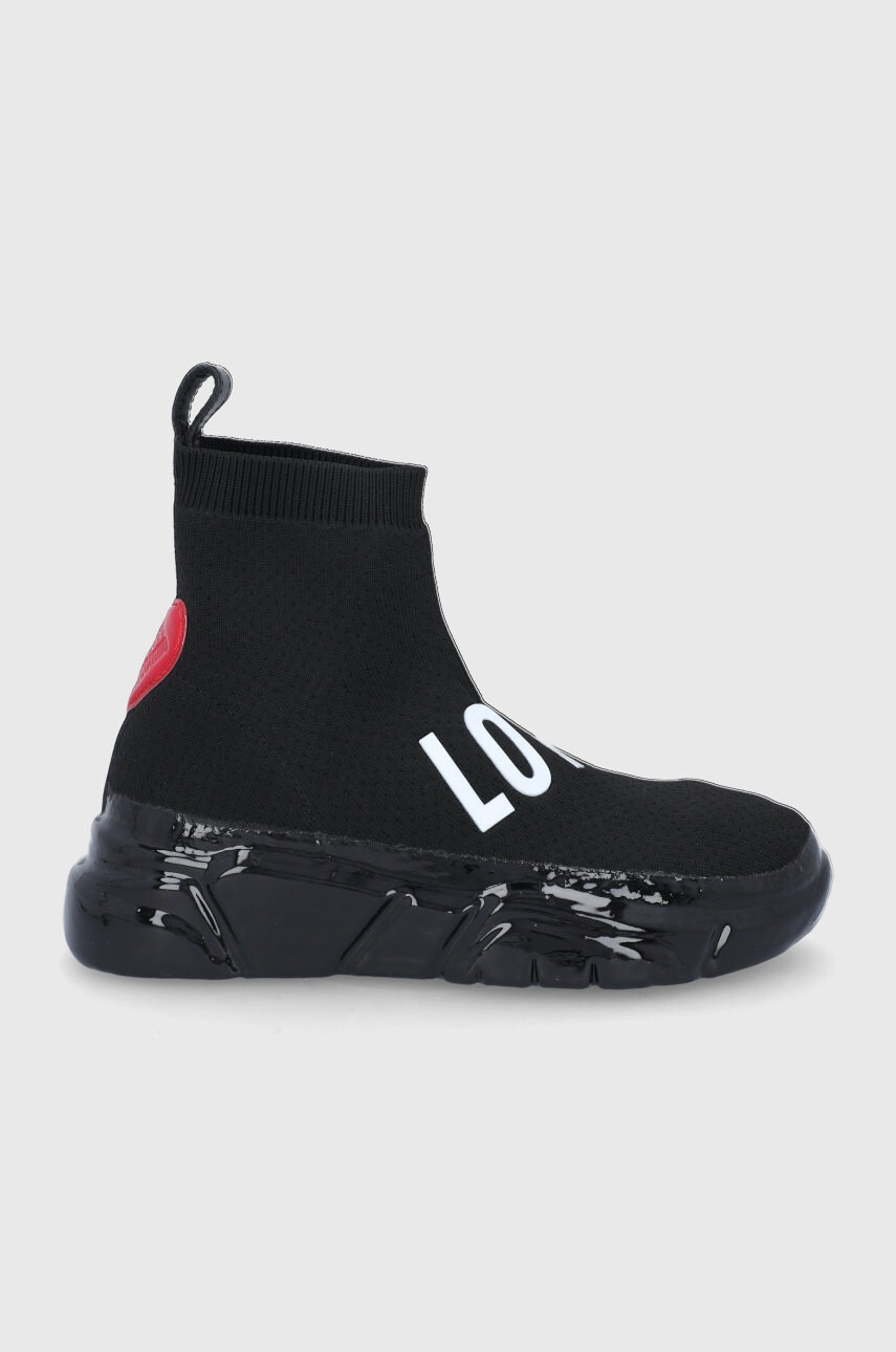 Love Moschino Обувки в черно с платформа - Pepit.bg