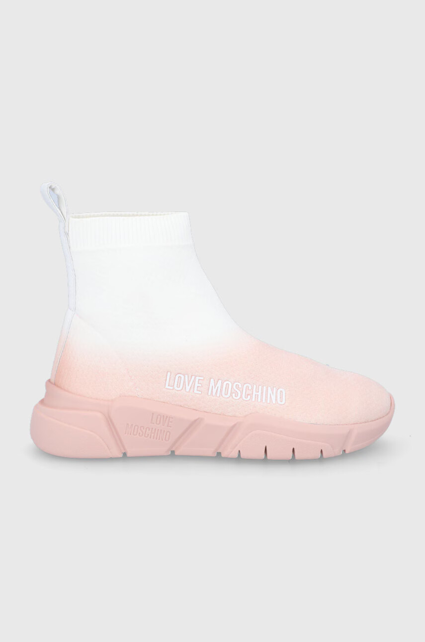 Love Moschino Обувки в розово - Pepit.bg