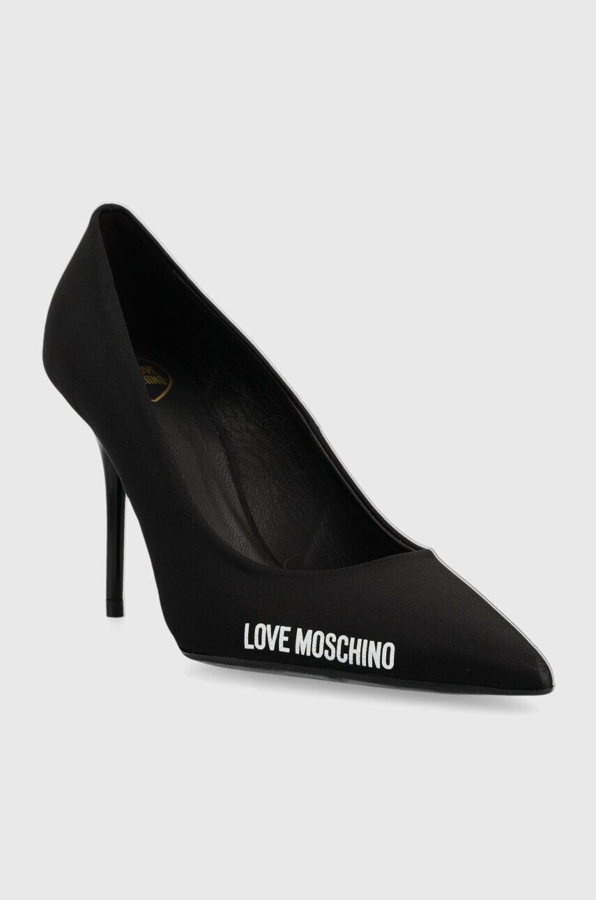 Love Moschino Обувки с висок ток в черно JA10089G1HIM0000 - Pepit.bg