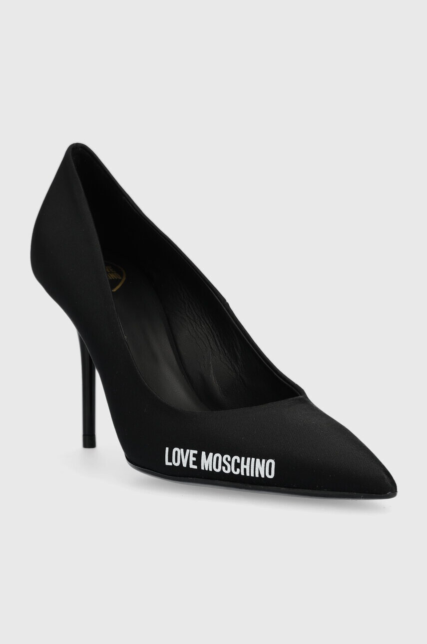 Love Moschino Обувки с висок ток в черно JA10089G0GIM0000 - Pepit.bg