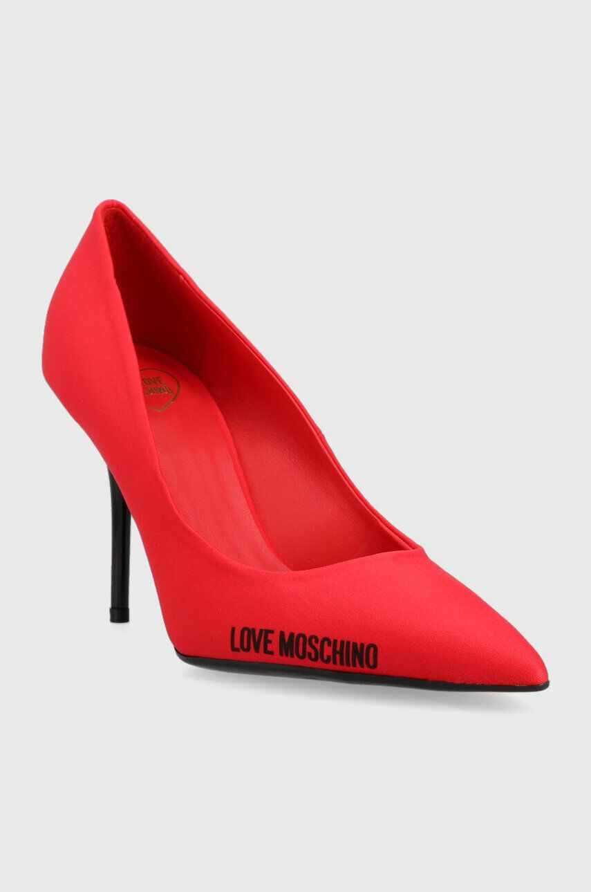 Love Moschino Обувки с висок ток Scarpad Spillo 95 в червено JA10089G1G - Pepit.bg