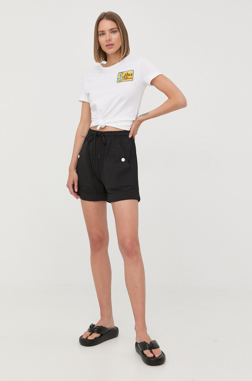 Love Moschino Памучен къс панталон - Pepit.bg
