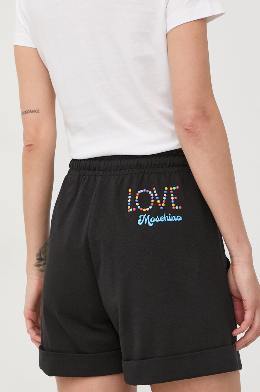 Love Moschino Памучен къс панталон - Pepit.bg