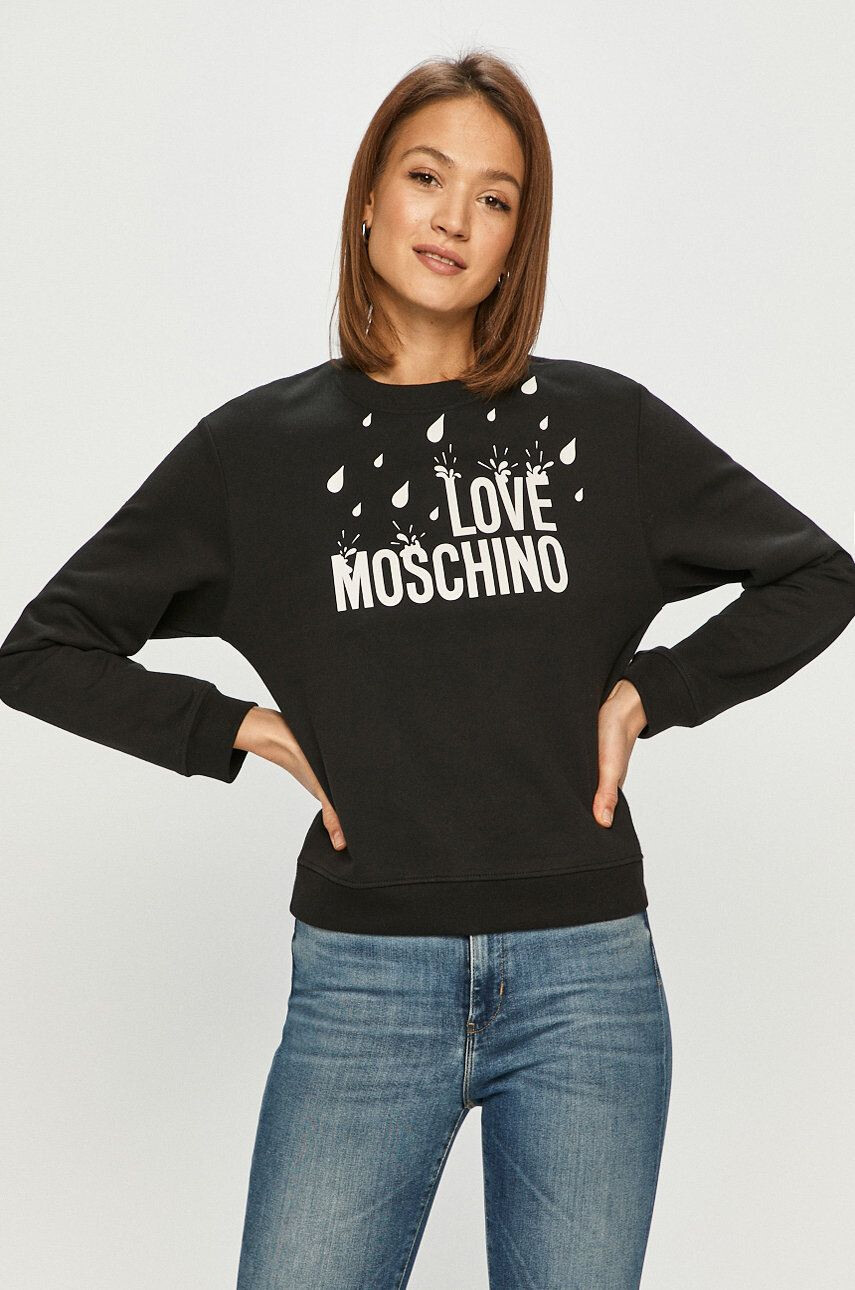 Love Moschino Памучен суичър - Pepit.bg