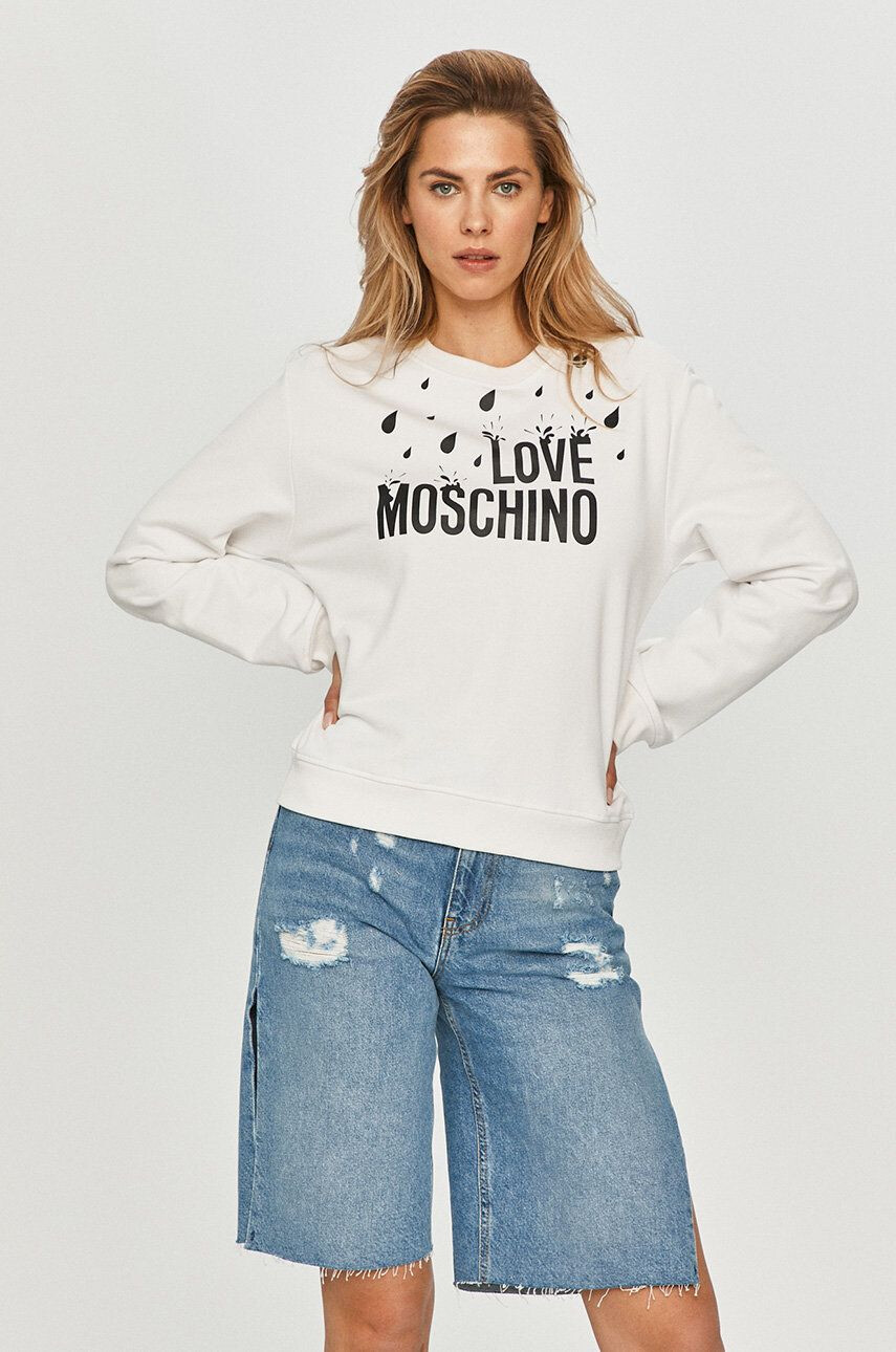 Love Moschino Памучен суичър - Pepit.bg