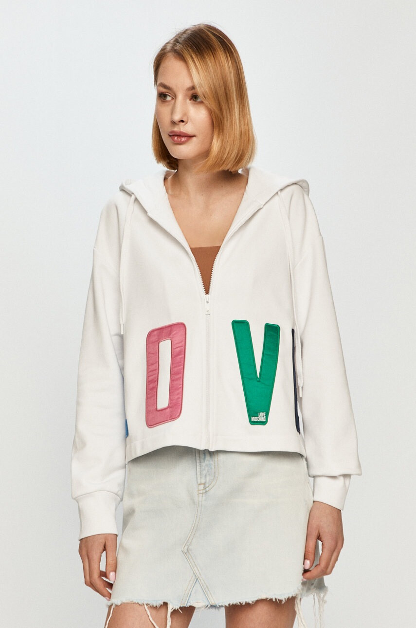 Love Moschino Памучен суичър - Pepit.bg