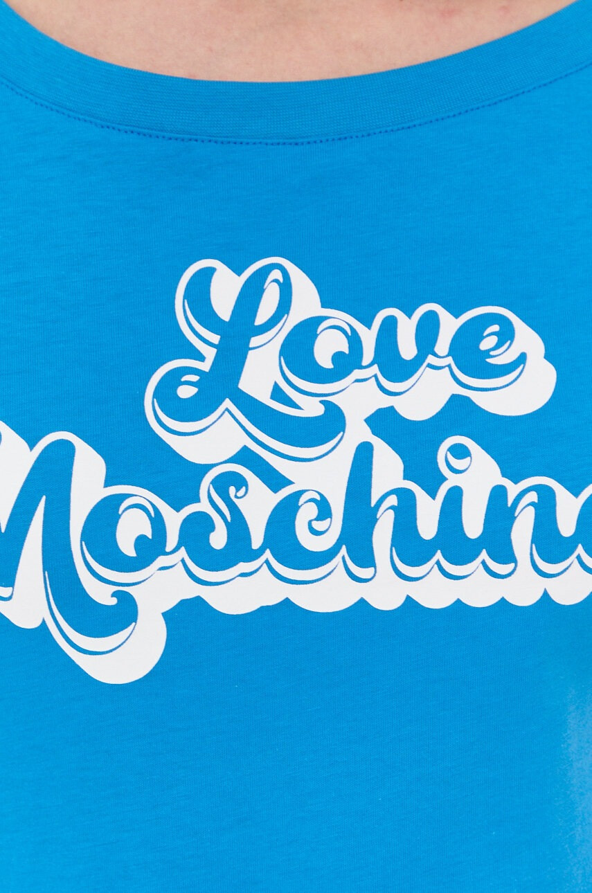 Love Moschino Памучна тениска - Pepit.bg