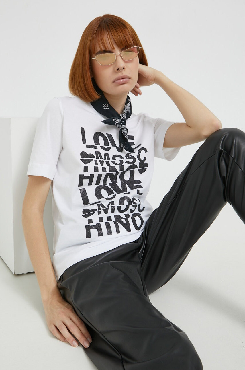 Love Moschino Памучна тениска - Pepit.bg