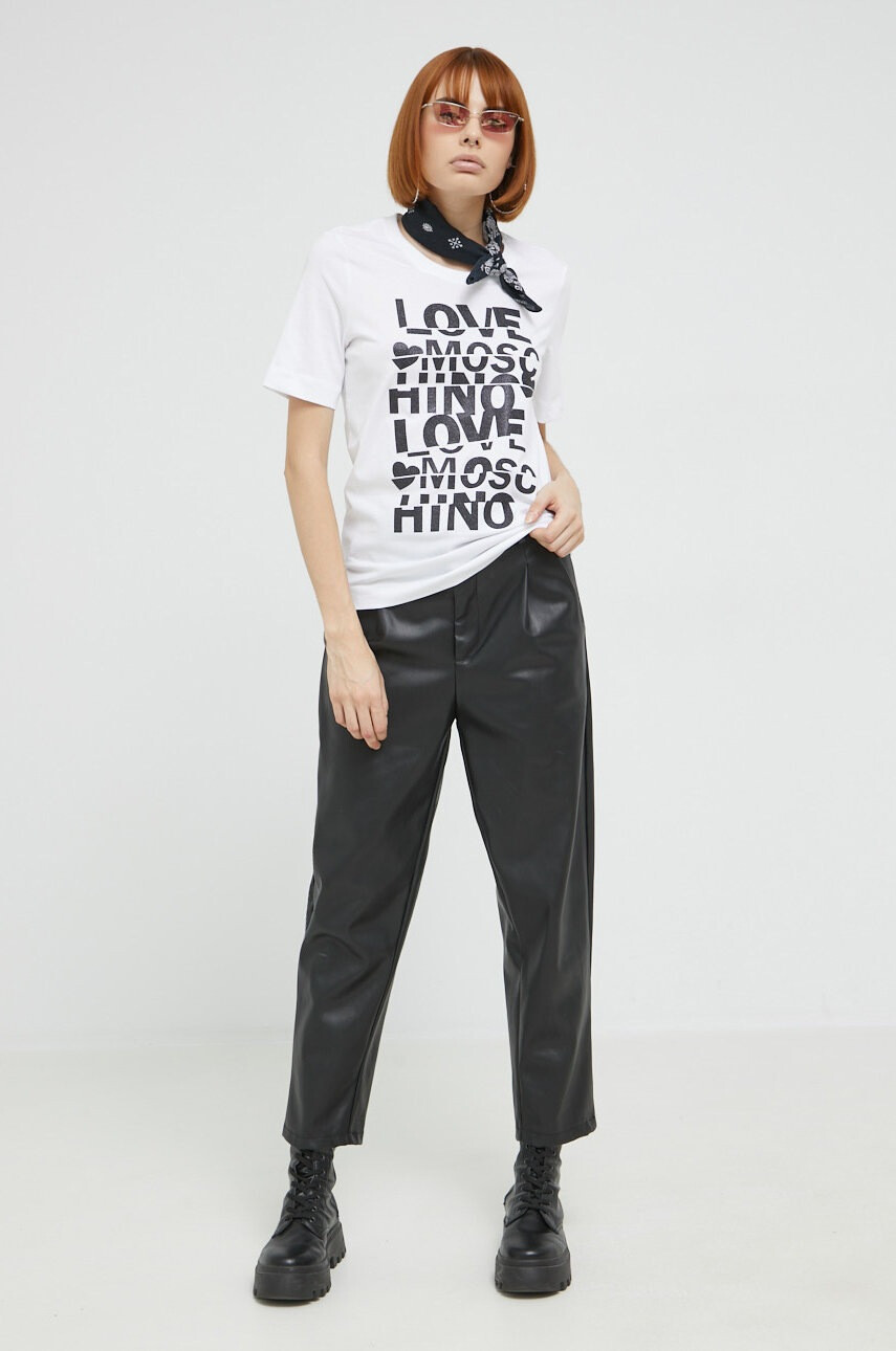 Love Moschino Памучна тениска - Pepit.bg
