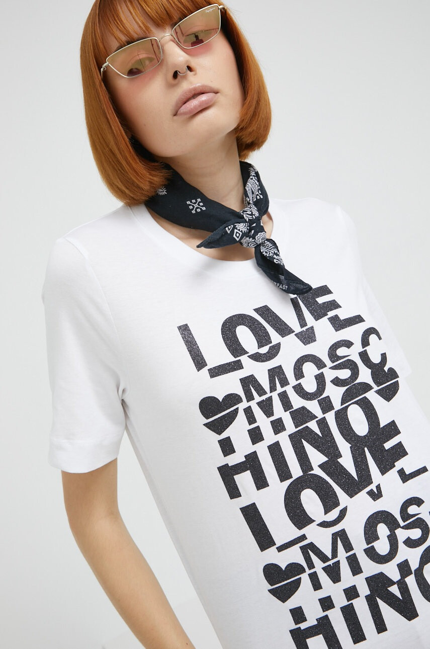 Love Moschino Памучна тениска - Pepit.bg