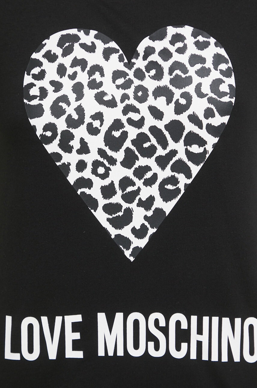 Love Moschino Памучна тениска - Pepit.bg