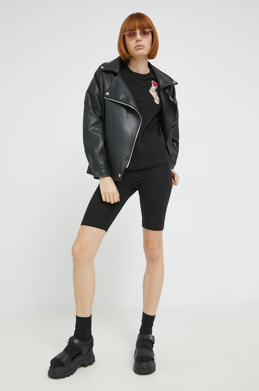 Love Moschino Памучна тениска - Pepit.bg