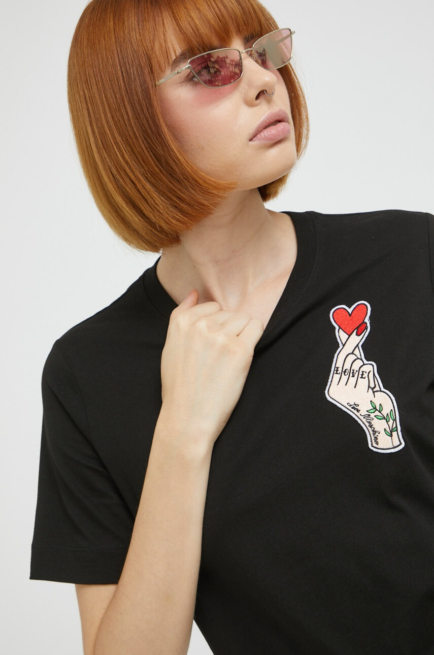 Love Moschino Памучна тениска - Pepit.bg
