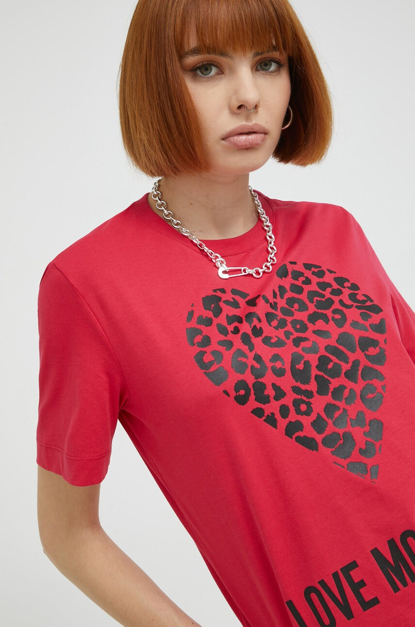 Love Moschino Памучна тениска - Pepit.bg