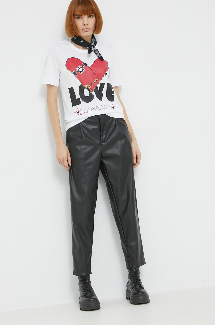 Love Moschino Памучна тениска - Pepit.bg