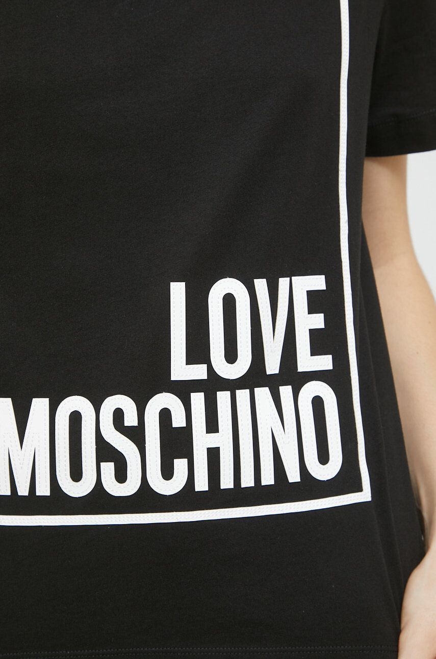 Love Moschino Памучна тениска - Pepit.bg