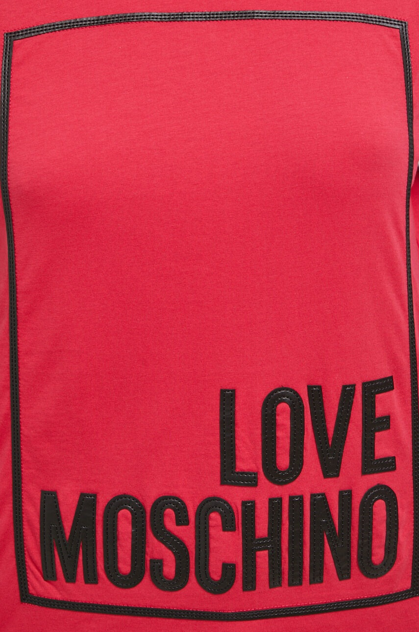 Love Moschino Памучна тениска - Pepit.bg