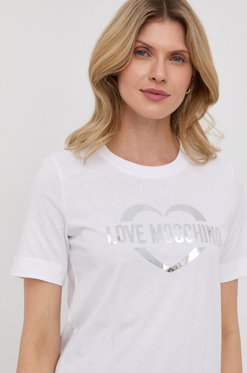 Love Moschino Памучна тениска - Pepit.bg